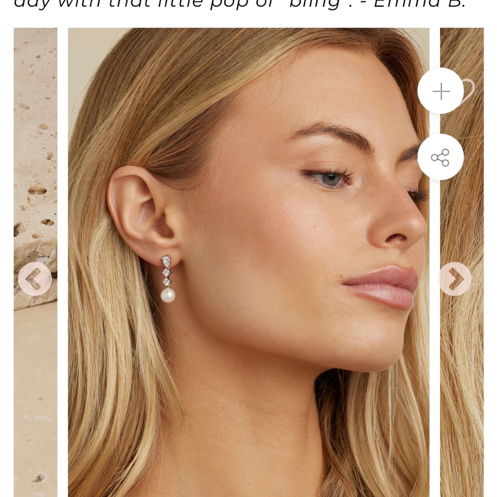 Brand new Untamed Petals Serenade earrings in silver